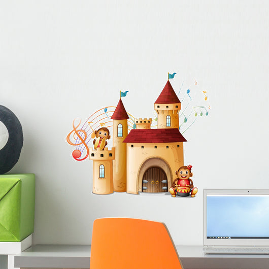 Monkeys Castle Wall Mural