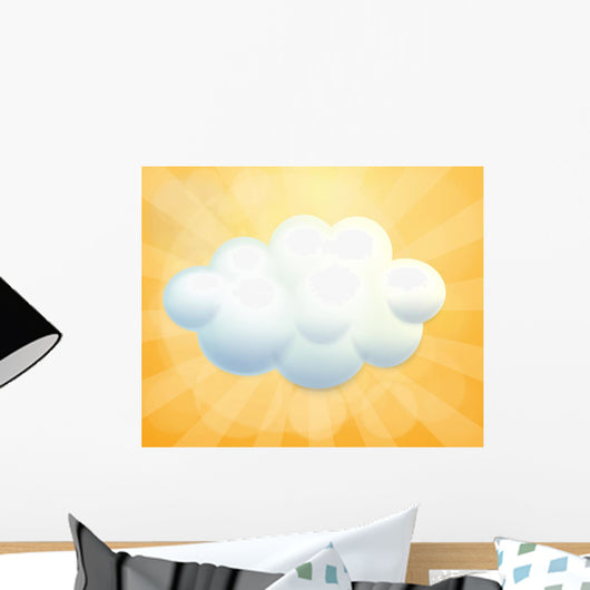 White Cloud Wall Mural