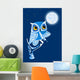 Night Owl Writer Wall Mural