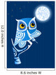 Night Owl Writer Wall Mural