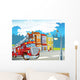 Red Firetruck Duty Illustration