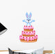 Rabbit inside the Cake - Birthday Card Wall Decal
