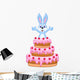 Rabbit inside the Cake - Birthday Card Wall Decal