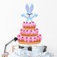 Rabbit inside the Cake - Birthday Card Wall Decal