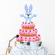Rabbit inside the Cake - Birthday Card Wall Decal