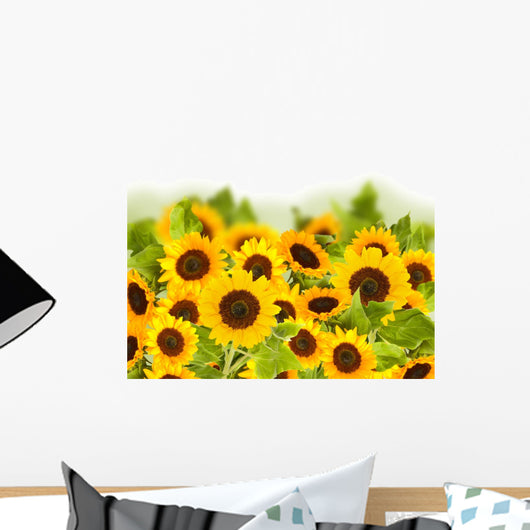 bight sunflower field Wall Mural