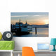 Ferry in Sunrise Wall Mural