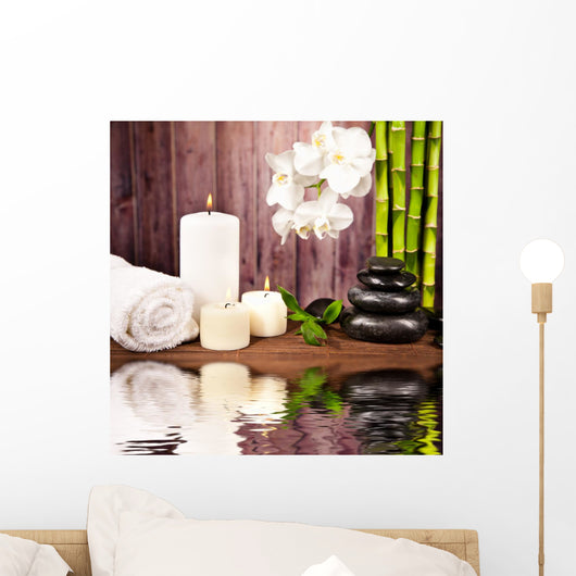 Spa Still Life with Wall Mural