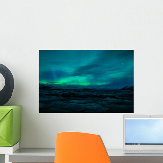 Northern Lights above Lagoon