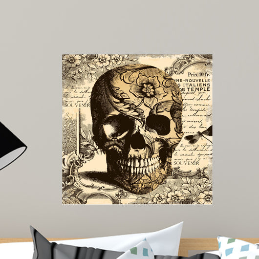 Vintage Skull Wall Mural