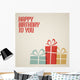Happy Birthday Retro Vector