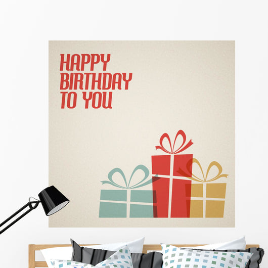Happy Birthday Retro Vector