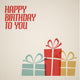 Happy Birthday Retro Vector
