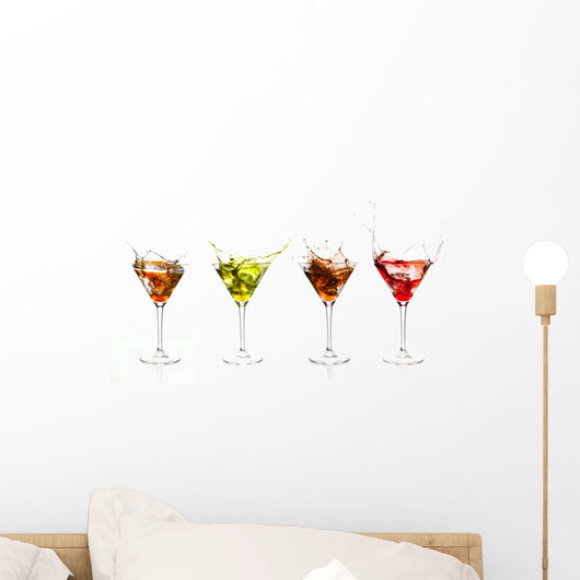 Serial Arrangement Coloured Liquids