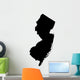 Map of New Jersey USA Wall Decal