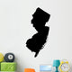 Map of New Jersey USA Wall Decal