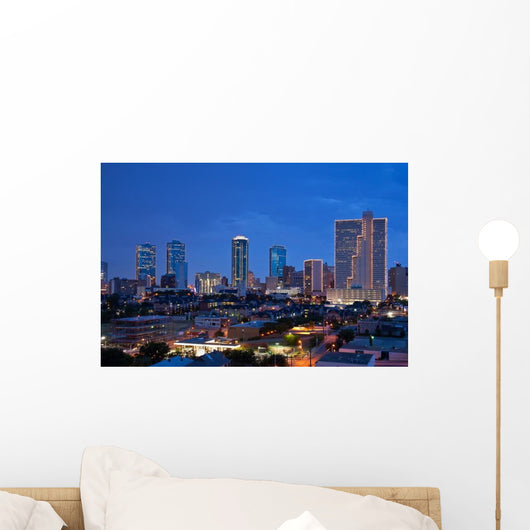 Skyline Fort Worth Texas Wall Decal