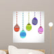 Vintage Easter seamless pattern with decorated eggs. Wall Mural
