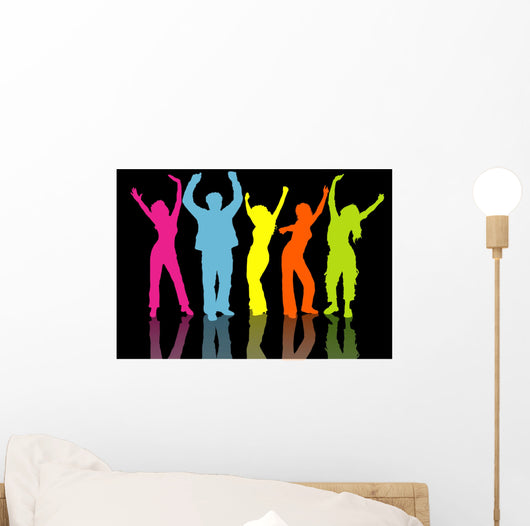 colourful people Wall Mural