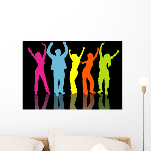 colourful people Wall Mural