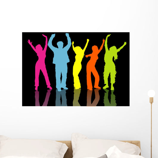 colourful people Wall Mural