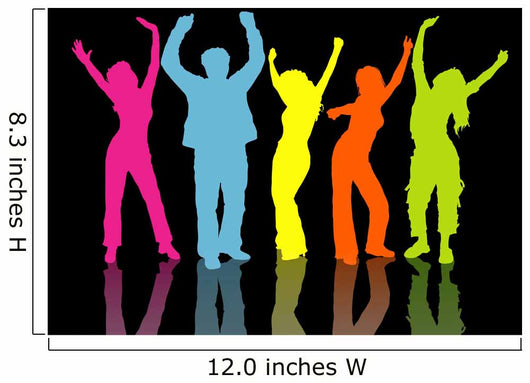 colourful people Wall Mural