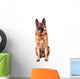 German Shepherd on White Wall Decal