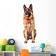 German Shepherd on White Wall Decal