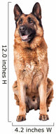 German Shepherd on White Wall Decal