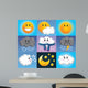 Cute Weather Symbols Wall Mural