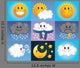 Cute Weather Symbols Wall Mural