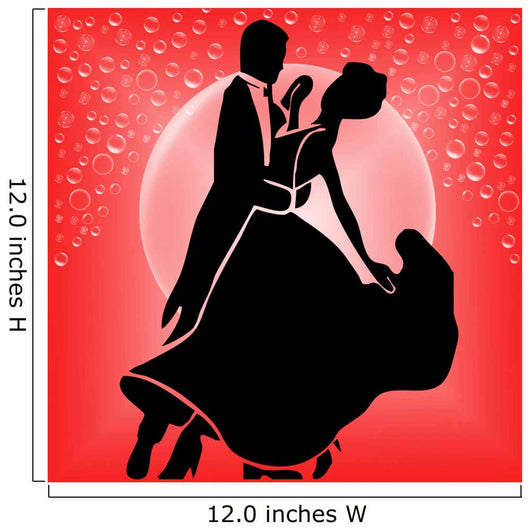 Ballroom dancers red Wall Mural