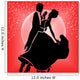 Ballroom dancers red Wall Mural