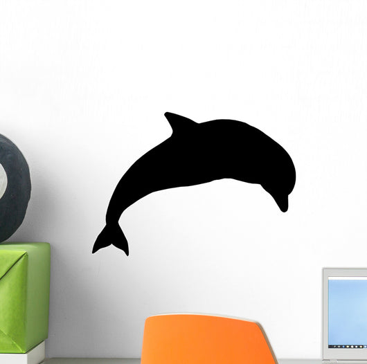 Silhouette Jumping Dolphin