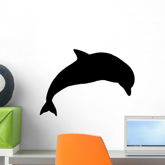 Silhouette Jumping Dolphin