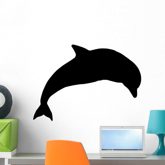 Silhouette Jumping Dolphin