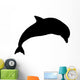Silhouette Jumping Dolphin