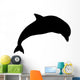 Silhouette Jumping Dolphin