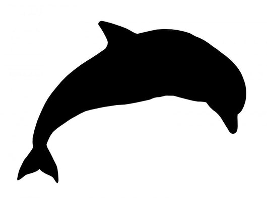 Silhouette Jumping Dolphin