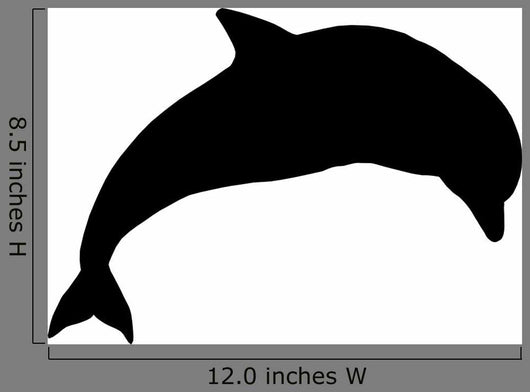 Silhouette Jumping Dolphin