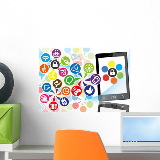 Social Media Wall Mural