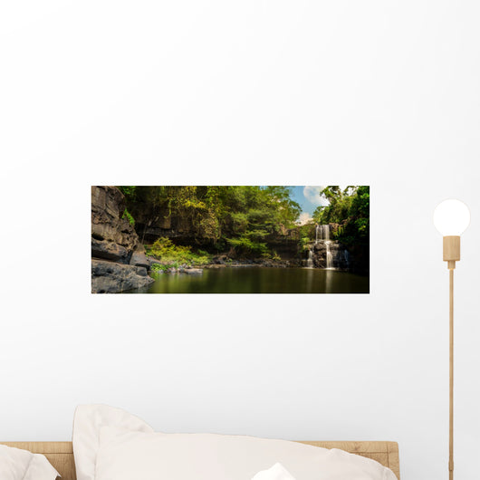 Beautiful Panorama Waterfalls Deep