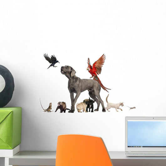 Group of Pets Wall Decal