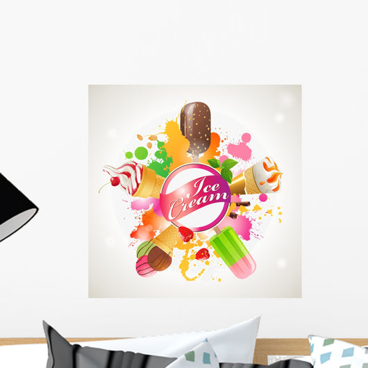 Ice Cream Mix Wall Decal