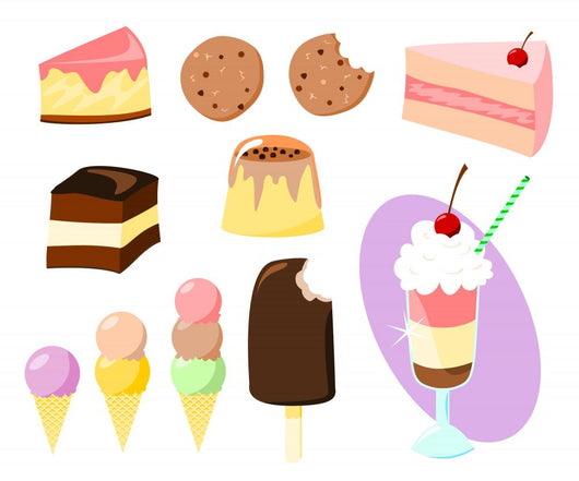 Cartoon Sweets Wall Mural