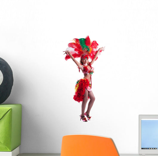 Attractive samba dancer Wall Decal