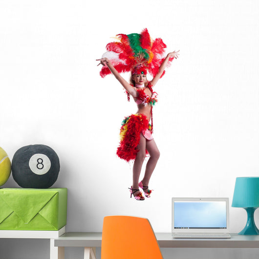 Attractive samba dancer Wall Decal
