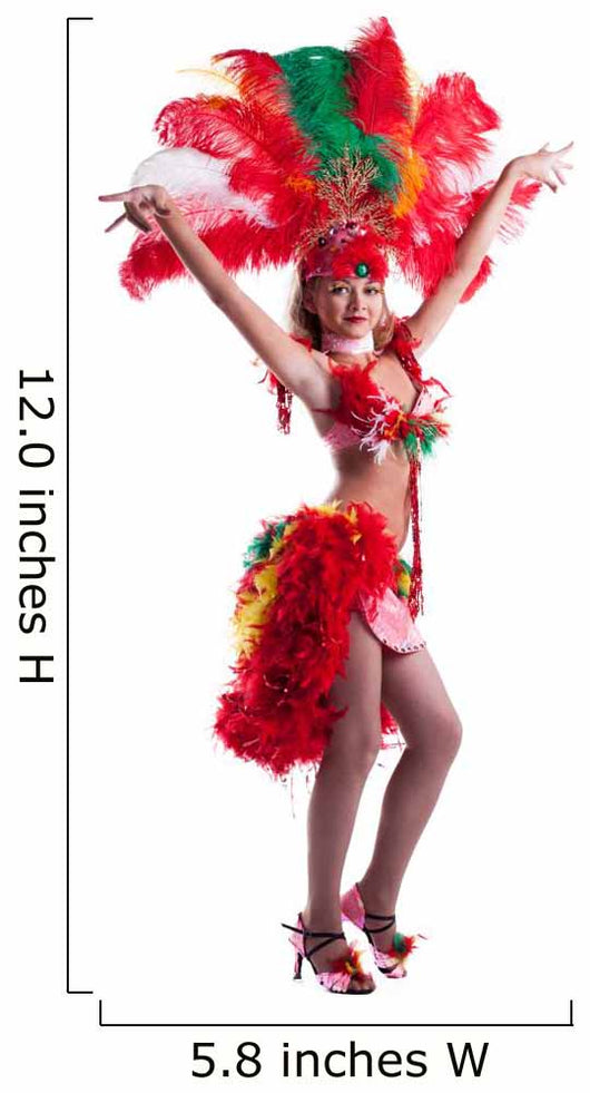Attractive samba dancer Wall Decal