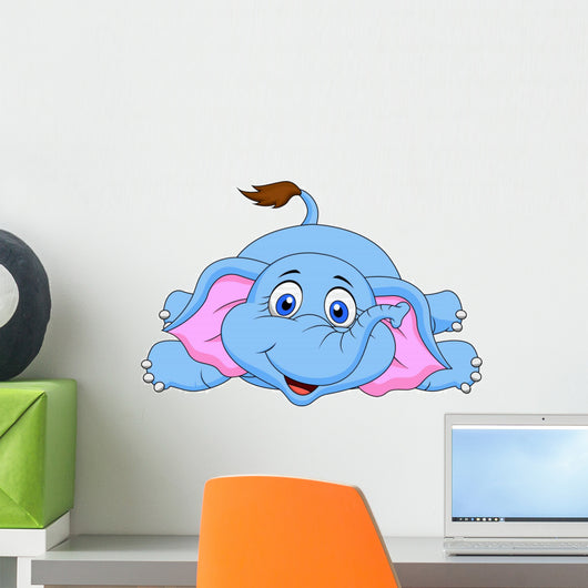 Cute Elephant Lying Floor