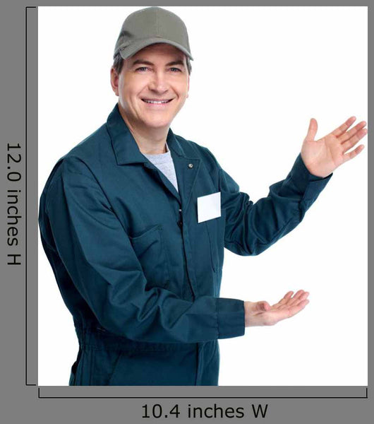 Auto Mechanic Presenting Copyspace